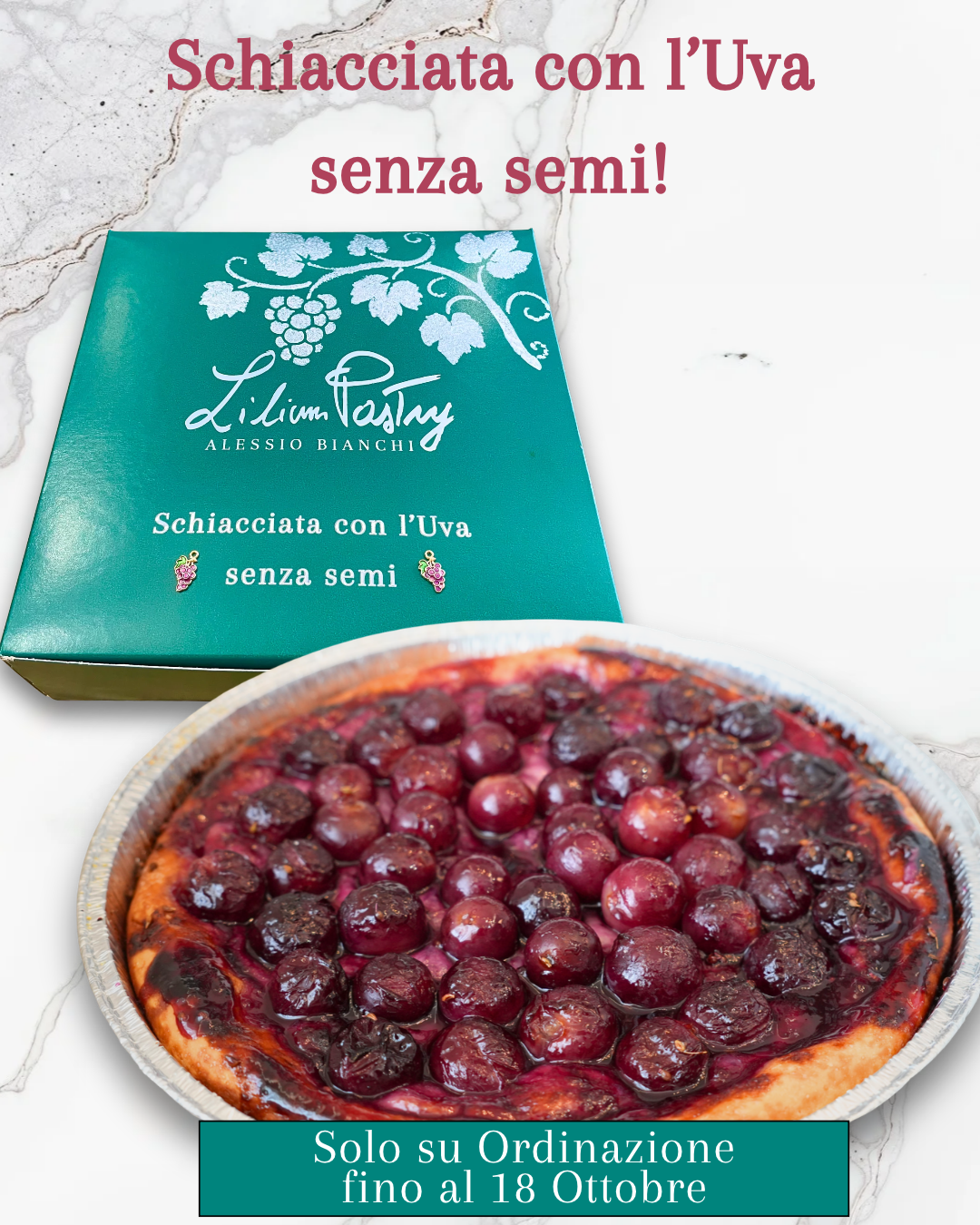 Schiacciata con L'Uva senza semi
